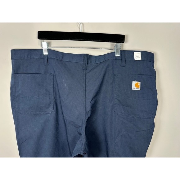 Carhartt Mens Relaxed Fit Work Pants Navy Blue Size 46x32 Cargo Style - Picture 8 of 12